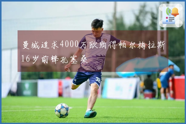 曼城追求4000万欧购得帕尔梅拉斯16岁前锋孔塞桑